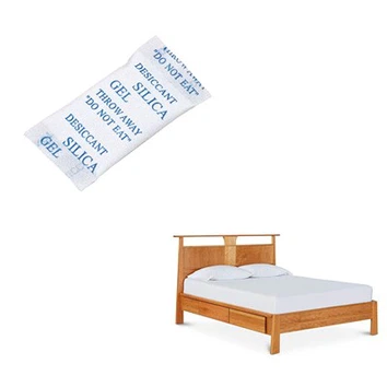 Balíky na silikagél pre chyby postele